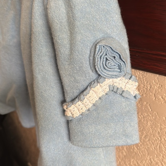 Miss Narrie Children’s 12-24 Month Fancy Peacoat Light Blue Easter Coat Jacket - Picture 3 of 5